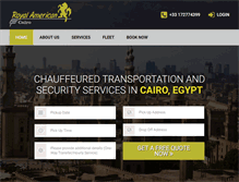 Tablet Screenshot of limoservicecairo.com